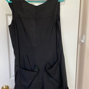Theory black linen romper super comfy